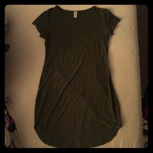 Army Green Keen Length Dress